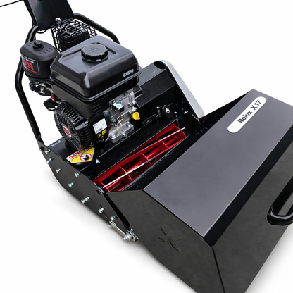 Rolux X17 commercial reel mower designed for precision lawn cutting
